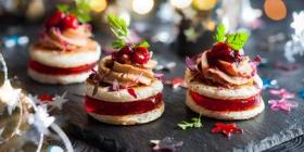 Assortiment de 3 bouchées apéritives festives